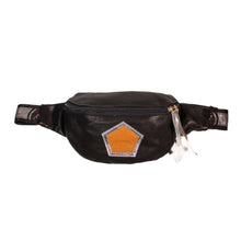 画像をギャラリービューアに読み込む, BLACKxSILVERxBROWN LEATHER MOON BAG / ブラックxシルバーxブラウン レザームーンバッグ