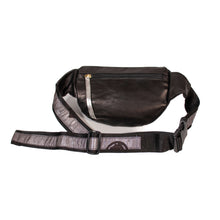 画像をギャラリービューアに読み込む, BLACKxSILVERxBROWN LEATHER MOON BAG / ブラックxシルバーxブラウン レザームーンバッグ