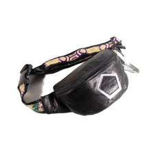 画像をギャラリービューアに読み込む, BLACKxSILVER LEATHER MOON BAG / ブラックxシルバー レザームーンバッグ