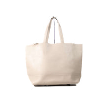 画像をギャラリービューアに読み込む, IVORY LEATHER BIG TOTE BAG / アイボリーレザー ビッグ トートバッグ