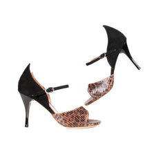 画像をギャラリービューアに読み込む, TULIP SNAKE SINGLE STRAP SANDALS<br>(チューリップ型 スネーク シングルストラップ サンダル)