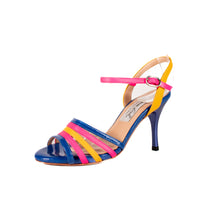 画像をギャラリービューアに読み込む, BLUE & PINK STRAP WORK SANDALS <br>(ブルー&ピンク ストラップワークサンダル)