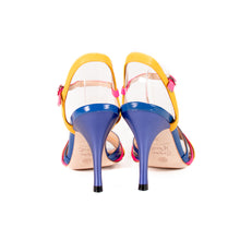 画像をギャラリービューアに読み込む, BLUE & PINK STRAP WORK SANDALS <br>(ブルー&ピンク ストラップワークサンダル)