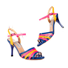 画像をギャラリービューアに読み込む, BLUE & PINK STRAP WORK SANDALS <br>(ブルー&ピンク ストラップワークサンダル)