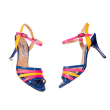 画像をギャラリービューアに読み込む, BLUE & PINK STRAP WORK SANDALS <br>(ブルー&ピンク ストラップワークサンダル)
