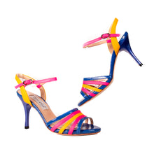 画像をギャラリービューアに読み込む, BLUE & PINK STRAP WORK SANDALS <br>(ブルー&ピンク ストラップワークサンダル)