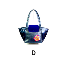 画像をギャラリービューアに読み込む, BLUE MIXED TOTE BAG / ブルー ミックス ハンドルバッグ
