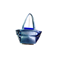 画像をギャラリービューアに読み込む, BLUE MIXED TOTE BAG / ブルー ミックス ハンドルバッグ