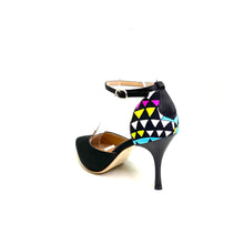 画像をギャラリービューアに読み込む, MULTICOLOR HEEL POINTED SHOES<br>(マルチカラーヒール シングルストラップ ポインテッドシューズ)<br>★日本限定★