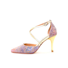 画像をギャラリービューアに読み込む, PEARL GOLD x STRIPES POINTED SHOES<br>(パープルゴルデンxストラップポインテッドシューズ)<br>★日本限定★