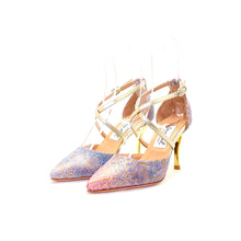 画像をギャラリービューアに読み込む, PEARL GOLD x STRIPES POINTED SHOES<br>(パープルゴルデンxストラップポインテッドシューズ)<br>★日本限定★