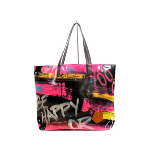BLACKxPAINTED BIG TOTE BAG #2 / ブラックxペイント ビッグ トートバッグ